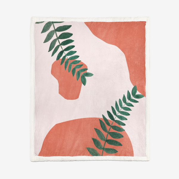 Terracotta Garden Plush Blanket