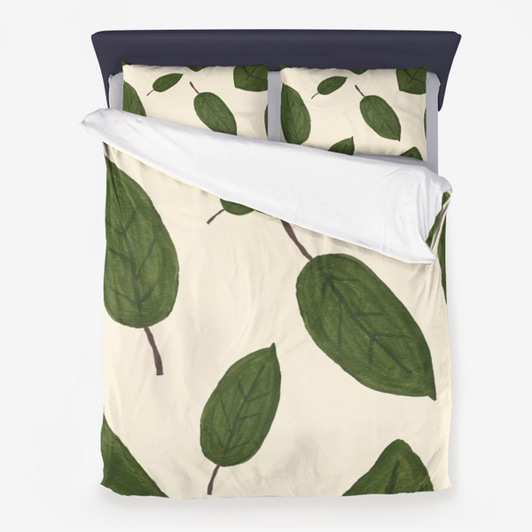 Floating Leaves Duvet Cover Set