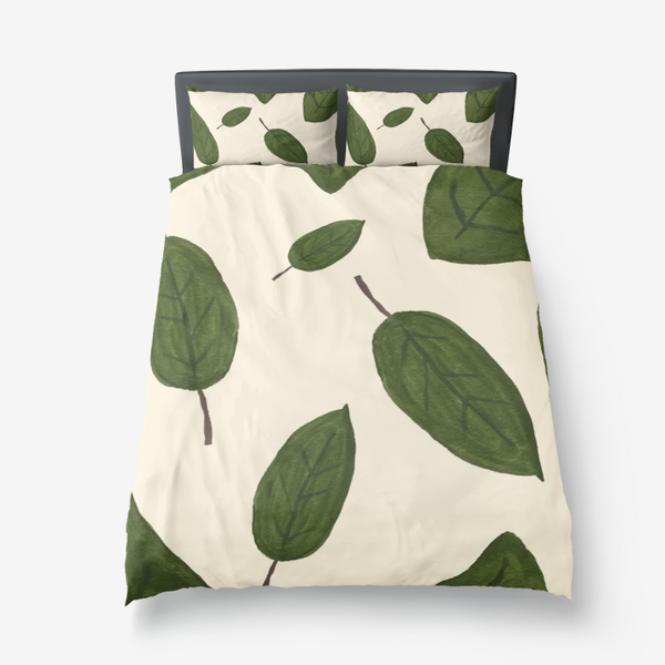 Floating Leaves Duvet Cover Set