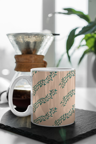 Branches On Plain Peach Mug