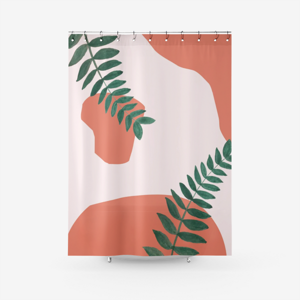 Terracotta Garden Shower Curtain