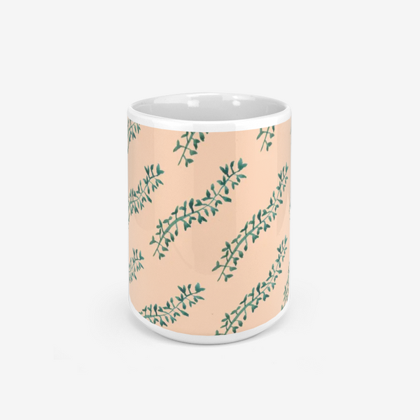 Branches On Plain Peach Mug