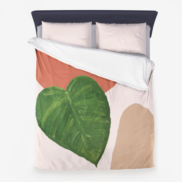 Heart Leaf Duvet Cover Set