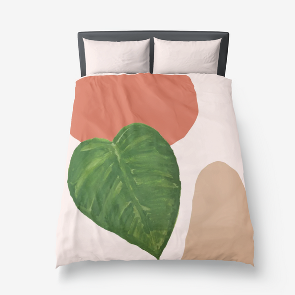 Heart Leaf Duvet Cover Set