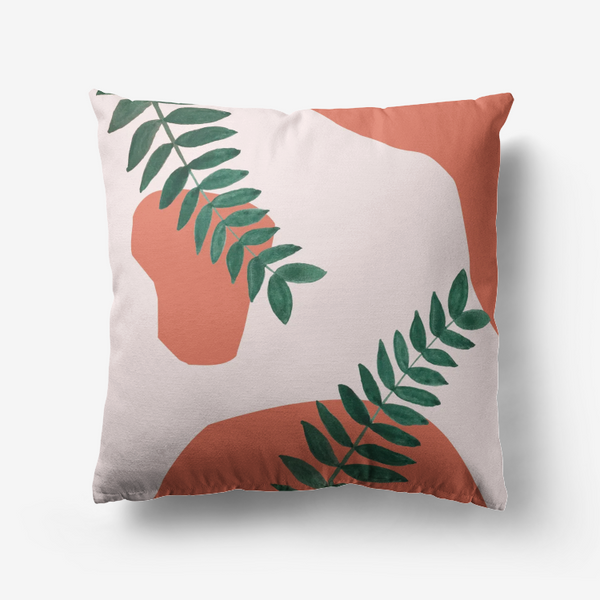 Terracotta Garden Throw Pillow