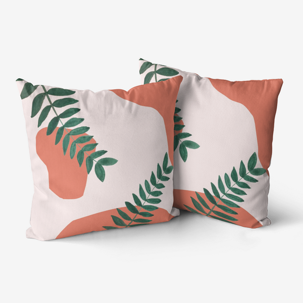 Terracotta Garden Throw Pillow