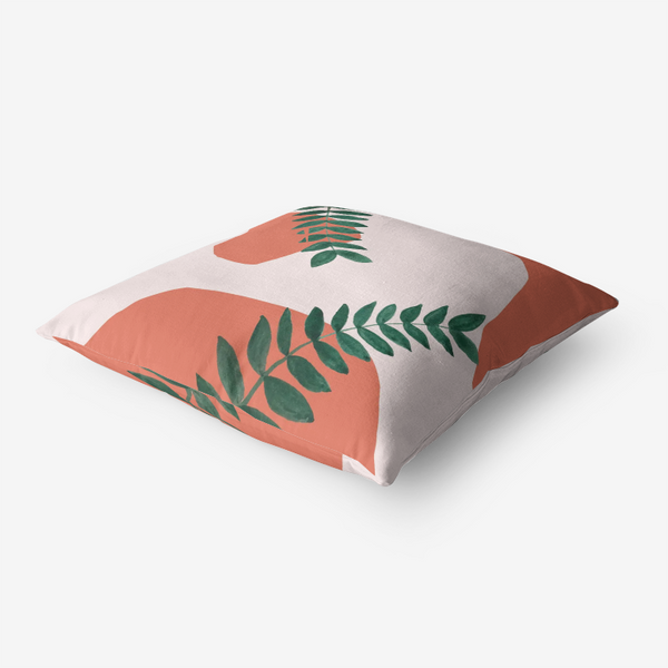 Terracotta Garden Throw Pillow