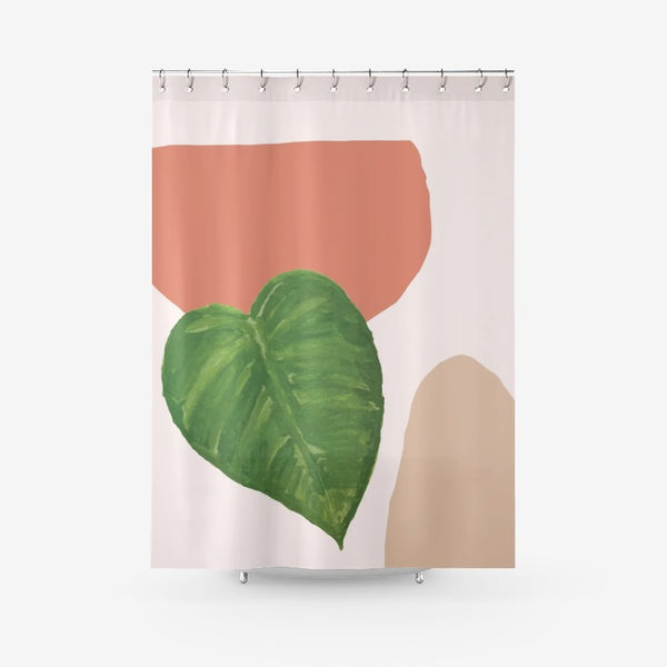 Heart Leaf Shower Curtain