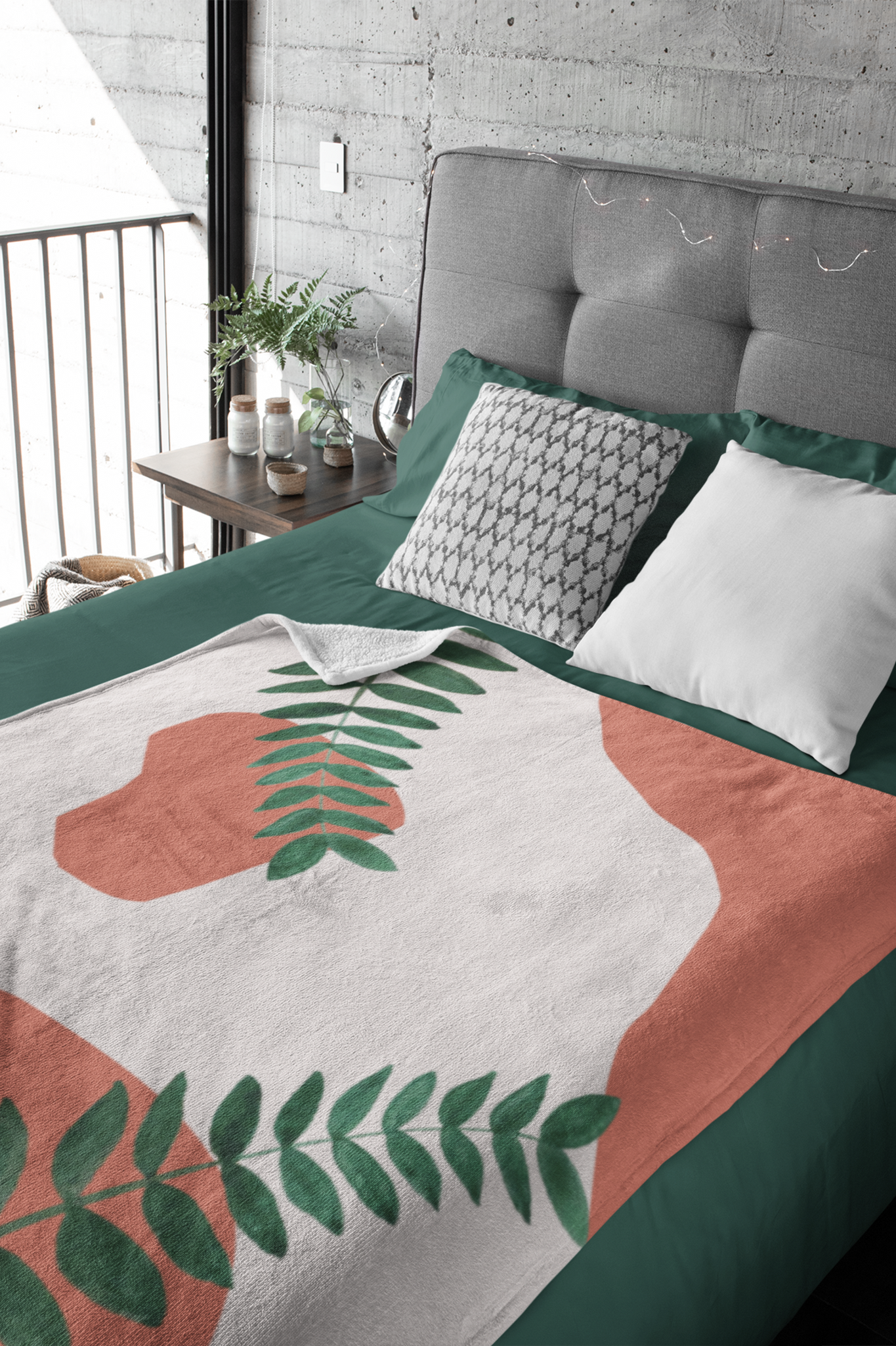 Terracotta Garden Plush Blanket