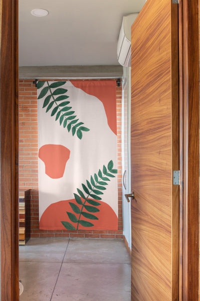 Terracotta Garden Blackout Curtains