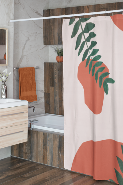 Terracotta Garden Shower Curtain