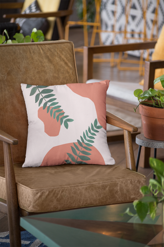 Terracotta Garden Throw Pillow