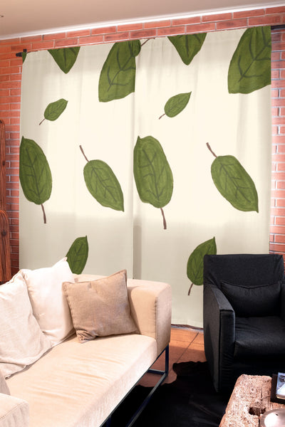 Floating Leaves Blackout Curtains