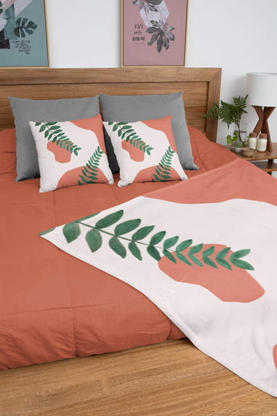 Terracotta Garden Plush Blanket