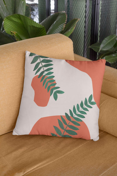 Terracotta Garden Throw Pillow